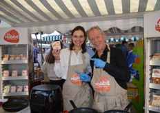 Astrid Dossche en Luc van den Heede bij de Hobbit. 